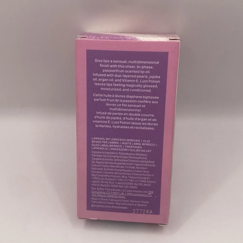 Morphe Lust Potion Bi Phase Lip Oil Gloss Pure Passion‎ 3.2mL / 0.11 fl oz NIB